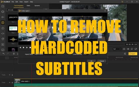 In short I can't disable these <b>subtitles</b> or <b>remove</b> them usual way from the file stream. . Hardcoded subtitles remover